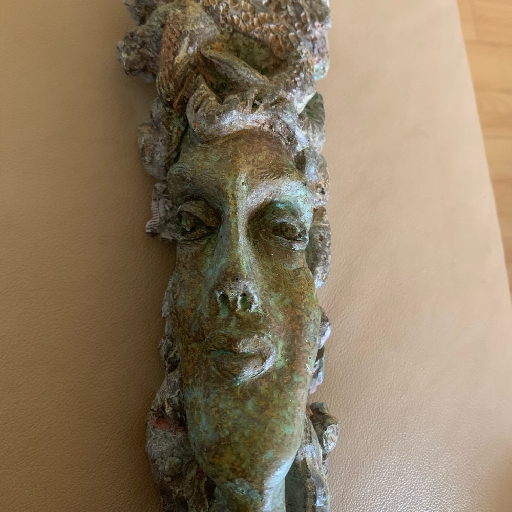 Elegant Bronze Wall Sculpture